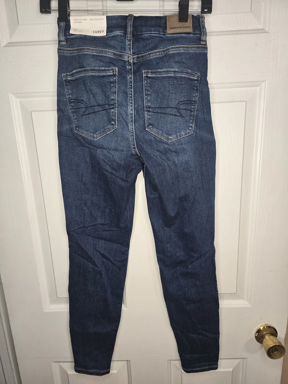 American Eagle Outfitters Women's Dark Indigo High-Rise Skinny Jeans